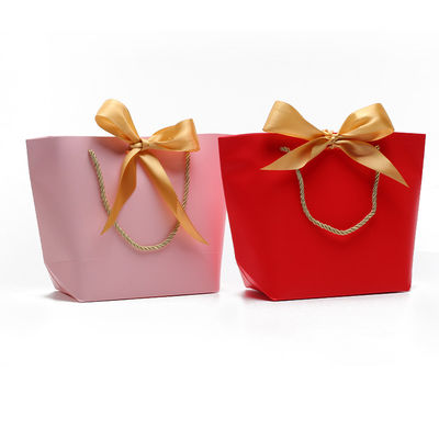 Compacto hermoso regalo de papel cartón bolso de bolsillo ornamento de bowknot para cumpleaños