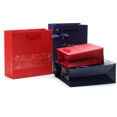Espacio amplio Bolsa de papel de cartón duro para joyería Caja de regalo embalaje