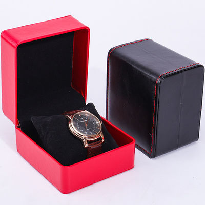 Cuadro de embalaje de relojes de lujo de cuero PU impermeable