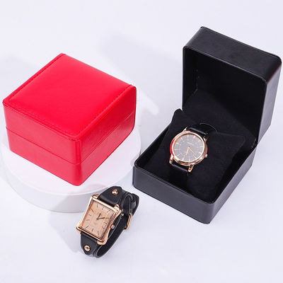 Cuadro de embalaje de relojes de lujo de cuero PU impermeable