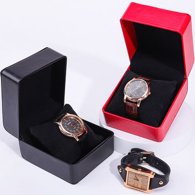 Cuadro de embalaje de relojes de lujo de cuero PU impermeable