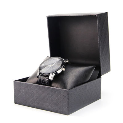 Cuadro de lujo de cartón de caja de relojes de papel duro de textura de diamantes