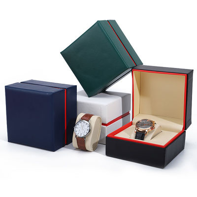 Bolsa de embalaje de relojes de cuero de polietileno de color suave y práctico