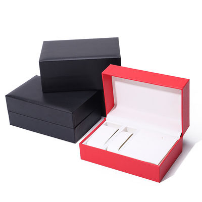 Caja de relojes de papel duro de gran capacidad caja de almacenamiento de joyas resistente multifunción