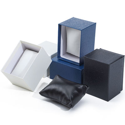 Caja de embalaje de reloj de papel de grano de piedra de lujo de almacenamiento de caja dura logotipo personalizado