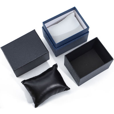 Caja de embalaje de reloj de papel de grano de piedra de lujo de almacenamiento de caja dura logotipo personalizado