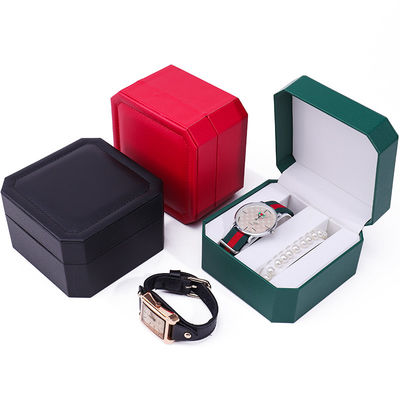 comprar Caja de almacenamiento de relojes de cuero octogonal Compartimientos múltiples para el embalaje de regalos online manufacture