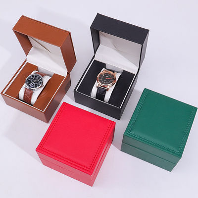 comprar Cuadro de relojes de cuero falso caja de embalaje caja de Casio resistente al polvo de buen gusto para regalo online manufacture