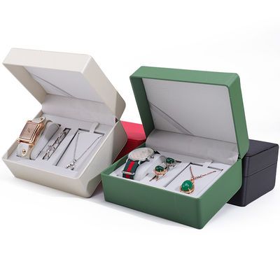 comprar Cuadro de almacenamiento de relojes de cuero falso elegante y multifunción online manufacture