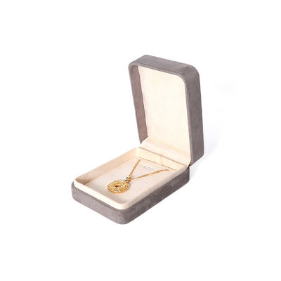 Caja de embalaje de joyería gris premium personalizada de alta gama para conjuntos de joyería grandes: collar, pulsera, pendientes, embalaje de anillos