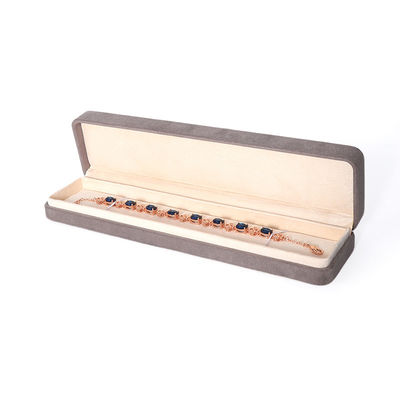 Caja de embalaje de joyería gris premium personalizada de alta gama para conjuntos de joyería grandes: collar, pulsera, pendientes, embalaje de anillos