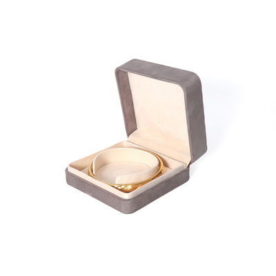Caja de embalaje de joyería gris premium personalizada de alta gama para conjuntos de joyería grandes: collar, pulsera, pendientes, embalaje de anillos