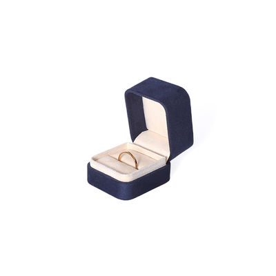 Caja de embalaje de joyería azul premium al por mayor de fabricación china, caja de embalaje personalizada de alta gama para conjuntos de joyería grandes, collar, pulsera, pendientes, anillo, embalaje cuadrado hecho a mano de terciopelo azul, caja de joyería con logotipo