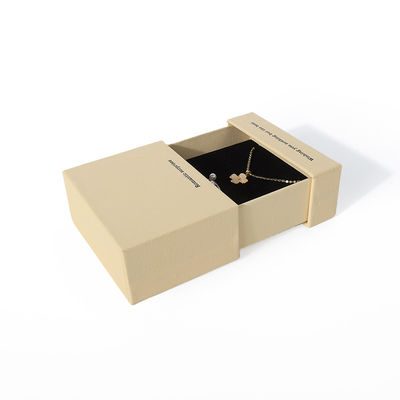 China fabricación al por mayor de alta calidad collar Orecillos Brazalete caja de anillos embalaje de joyas personalizado personalizado cartón ecológico Papel cartón amarillo cajón caja de joyas con logotipo