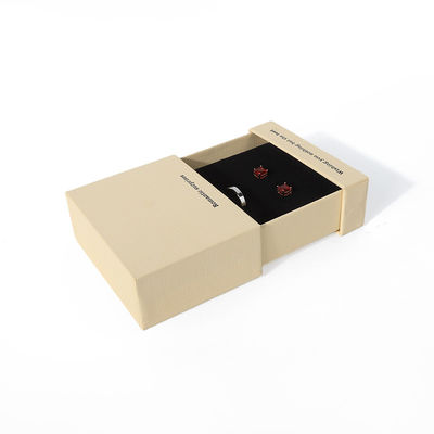 China fabricación al por mayor de alta calidad collar Orecillos Brazalete caja de anillos embalaje de joyas personalizado personalizado cartón ecológico Papel cartón amarillo cajón caja de joyas con logotipo