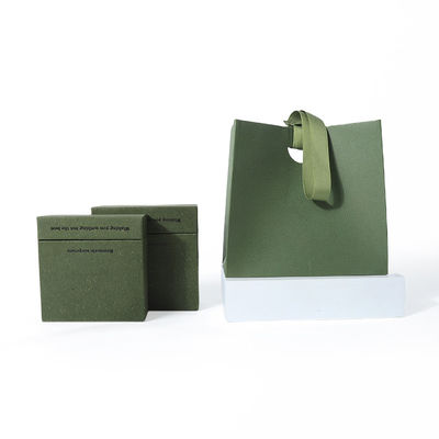 China fabricación al por mayor de alta calidad collar Orecillos Brazalete caja de anillo Embalaje de joyas personalizado Custom Eco Friendly cartón Papel verde cajón caja de joyas con logotipo
