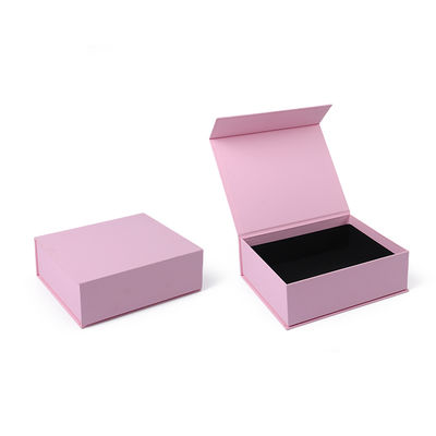 Fabricación al por mayor de alta calidad Caja de regalo magnética Embalaje Logotipo personalizado de lujo de cartón ecológico Papel rosa Caja de joyas magnéticas