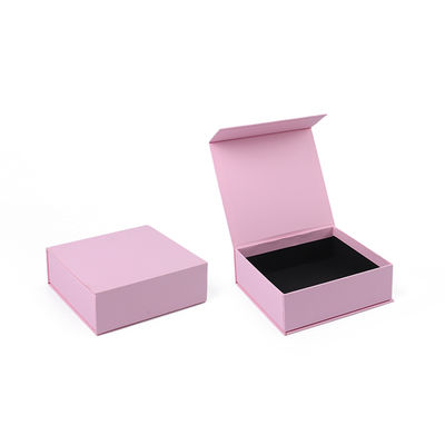 Fabricación al por mayor de alta calidad Caja de regalo magnética Embalaje Logotipo personalizado de lujo de cartón ecológico Papel rosa Caja de joyas magnéticas