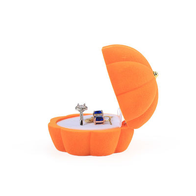 embalaje de joyería de caja de anillo de terciopelo personalizado premium personalizado para Halloween