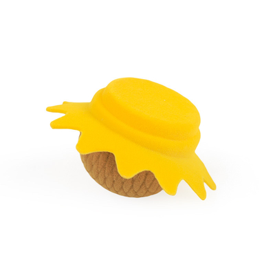 caja de joyería amarilla de terciopelo de girasol personalizada de alta calidad para anillo