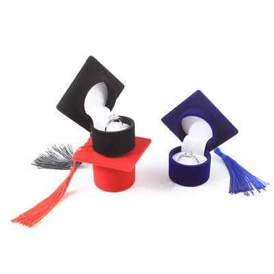 personalizado hign calidad de cartón de mortero de terciopelo caja de joyas de terciopelo para regalos de Navidad