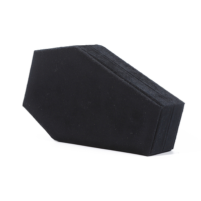 Organizador de almacenamiento personalizado de terciopelo negro Joyero de viaje Caja de regalo de joyería OEM para Navidad