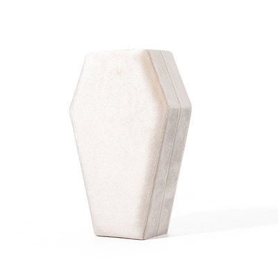 Organizador personalizado Almacenamiento de joyería de terciopelo blanco Caja de viaje de joyería de Navidad OEM caja de regalo