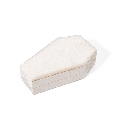 Organizador personalizado Almacenamiento de joyería de terciopelo blanco Caja de viaje de joyería de Navidad OEM caja de regalo