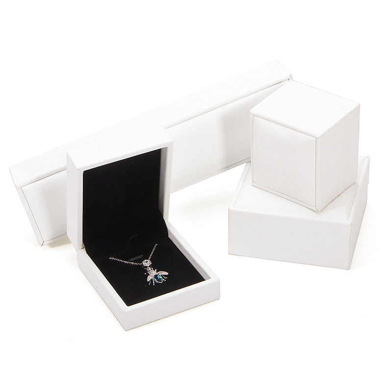 Hanhong 2022 Jewelry Box Packaging Set PU Leather Jewelry Cassette con logotipo Encasillado de anillo impreso a medida