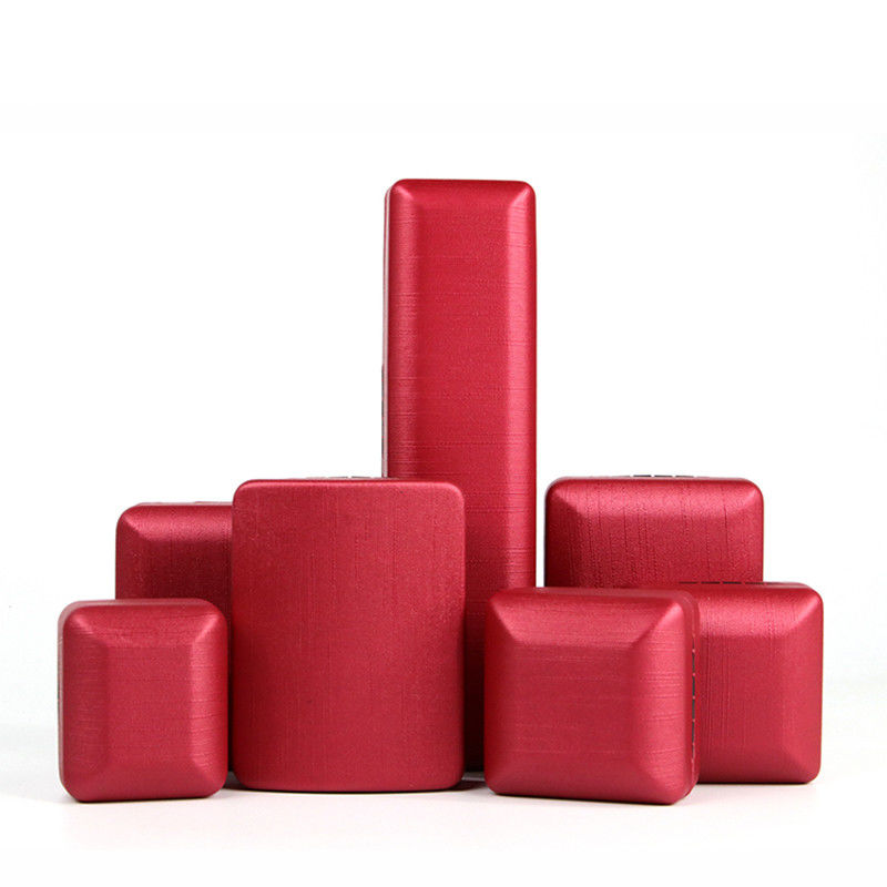 Caja de joyería de cuero PU rojo para anillos y conjuntos de material de hierro de diseño Hanhong personalizado