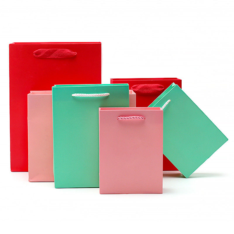 Chico Macarón de color de cartón Bolsa de regalo