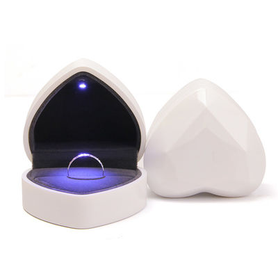 Venta al por mayor Fabricación de joyería de alta gama Regalado Envasado de caja Collar personalizado Anillo conjunto de joyas Envasado de plástico en forma de corazón en forma de blanco joyería con logotipo
