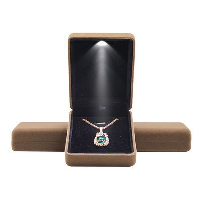 Caja de embalaje de joyas de lujo de Hanhong con luz