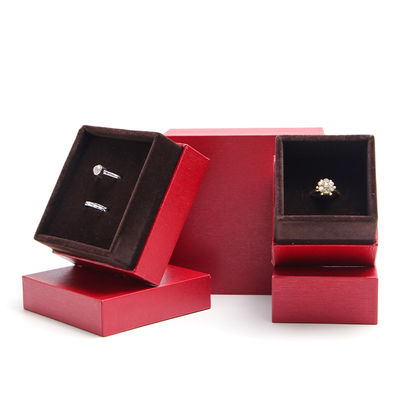 Papel material de terciopelo Cajas de joyería Hanhong Diseño personalizado Embalaje ecológico