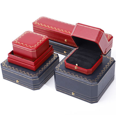 Rectángulo 12*12*4,5cm Caja de embalaje de joyas personalizadas para pulseras, pendientes, collares y anillos