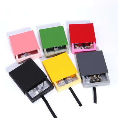 Casillas de joyería de color personalizado Caja de almacenamiento para anillos y pendientes