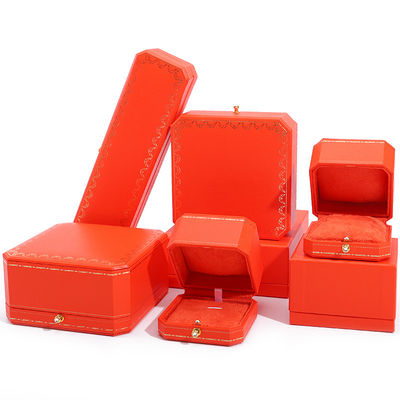 Caja de joyería de papel de cartón de color personalizado para pulseras, pendientes, collares y anillos