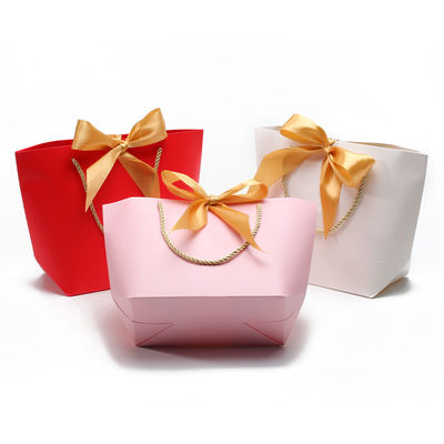 Compacto hermoso regalo de papel cartón bolso de bolsillo ornamento de bowknot para cumpleaños