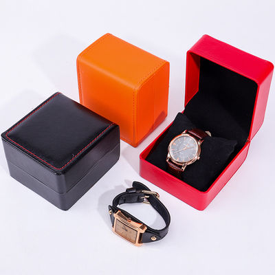 Cuadro de embalaje de relojes de lujo de cuero PU impermeable